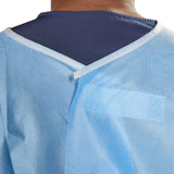McKesson Protective Procedure Gown One Size Fits Most Blue NonSterile Not Rated Disposable (1247971_CS) 60/CS