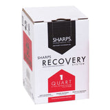 Sharps Recovery System™ Mailback Sharps Container Red Base 4-1/2 L X 4-1/2 W X 7 H Inch Vertical Entry 0.25 Gallon (639110_CS) 12/CS