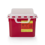 BD™ Sharps Container Red Base 12 H X 12 W X 4-4/5 D Inch Horizontal Entry 1.35 Gallon (282901_EA) 1/EA