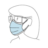 FluidShield Procedure Mask ASTM Level 2 Earloops One Size Fits Most (196958_CS) 500/CS