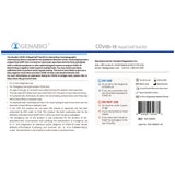 Genabio® Respiratory Test Kit COVID-19 Rapid Self-Test 1 Test per Kit (1271384_CS) 18/CS