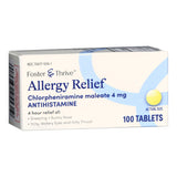 Foster & Thrive™ Allergy Relief 4 mg Strength Tablet 100 per Bottle (1235095_BT) 100/BT