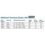 MoliCare® Premium Elastic 10D Unisex Adult Incontinence Brief X-Large Disposable Heavy Absorbency (1153088_PK) 14/PK