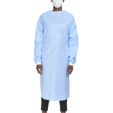 Evolution 4 Non-Reinforced Surgical Gown with Towel Large Blue Sterile Not Rated Disposable (167990_EA) 1/EA