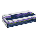 Purple Nitrile-Xtra™ Exam Glove X-Small NonSterile Nitrile Extended Cuff Length Textured Fingertips Purple Chemo Tested (365064_BX) 50/BX