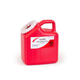 The Sharps Disposal By Mail System® PRO-TEC® Mailback Sharps Container Red Base 11 H X 6 W X 9 L Inch Vertical Entry 2 Gallon (566478_CS) 12/CS