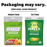 Halls® Defense Vitamin C Supplement Lozenge 25 per Bag Citrus Flavor (1231573_BG) 1/BG