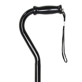 McKesson Offset Cane Steel 29-3/4 to 37-3/4 Inch Height Black (1065217_CS) 6/CS