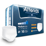 Attends® Overnight Unisex Adult Absorbent Underwear Pull On with Tear Away Seams Medium Disposable Heavy Absorbency (830766_CS) 64/CS
