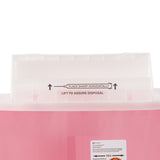 SharpStar™ In-Room™ Sharps Container Translucent Red Base 16-1/2 H X 13-3/4 W X 6 D Inch Horizontal Entry 3 Gallon (276646_EA) 1/EA