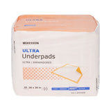 McKesson Ultra Disposable Underpad 30 X 30 Inch Fluff / Polymer Heavy Absorbency (730984_CS) 100/CS
