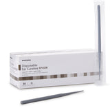 McKesson Ear Curette Handle with Grooves 2 mm Tip Cup Tip (911819_CS) 10/CS