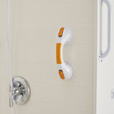 McKesson Suction-Cup Grab Bar White / Yellow Plastic (1103365_EA) 1/EA