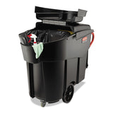 Rubbermaid® Commercial Mega BRUTE Mobile Container, 120 gal, Plastic, Black (RCP9W73BLA) Each