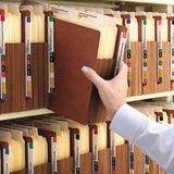 Smead™ Redrope Drop-Front End Tab File Pockets, Fully Lined 6.5" High Gussets, 5.25" Expansion, Legal Size, Redrope/Brown, 10/Box (SMD74691) Pack of 10