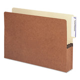 Smead™ Redrope Drop-Front End Tab File Pockets, 3.5" Expansion, Legal Size, Redrope, 10/Box (SMD74624) Pack of 10