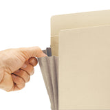 Smead™ Manila End Tab File Pockets with Tyvek-Lined Gussets, 5.25" Expansion, Letter Size, Manila, 10/Box (SMD75174) Pack of 10