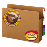 Smead™ Heavy-Duty Redrope End Tab TUFF Pockets, 5.25" Expansion, Letter Size, Redrope, 10/Box (SMD73790) Pack of 10