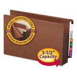 Smead™ Heavy-Duty Redrope End Tab TUFF Pockets, 3.5" Expansion, Legal Size, Redrope, 10/Box (SMD74780) Pack of 10
