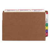 Smead™ Heavy-Duty Redrope End Tab TUFF Pockets, 7" Expansion, Legal Size, Redrope, 5/Box (SMD74795) Pack of 5