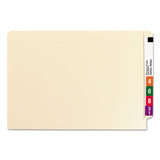 Smead™ Heavyweight Manila End Tab Folders, 9.5" High Front, Reinforced Straight Tabs, Legal Size, 0.75" Expansion, Manila, 100/Box (SMD27110) Each
