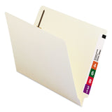 Smead™ Heavyweight End Tab Fastener Folders, Interior Front-Cover Pocket, 0.75" Expansion, 1 Fastener, Letter Size, Manila, 50/Box (SMD34100) Box of 50