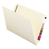 Smead™ End Tab Fastener Folders with Reinforced Straight Tabs, 11-pt Manila, 2 Fasteners, Legal Size, Manila Exterior, 50/Box (SMD37115) Box of 50