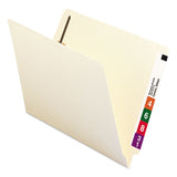 Smead™ Recycled Manila End Tab Fastener Folders, 0.75" Expansion, 2 Fasteners, Letter Size, Manila Exterior, 50/Box (SMD34160) Box of 50