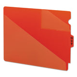 Smead™ End Tab Poly Out Guides, Two-Pocket Style, 1/3-Cut End Tab, Out, 8.5 x 11, Red, 50/Box (SMD61960) Box of 50