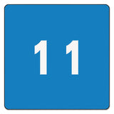 Smead™ Numerical End Tab File Folder Labels, 1, 1.5 x 1.5, Light Blue, 250/Roll (SMD67421) Roll of 250