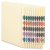 Smead™ Numerical End Tab File Folder Labels, 0-9, 1 x 1.25, White, 500/Roll, 10 Rolls/Box (SMD67380) 10 Rolls