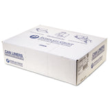 Inteplast Group High-Density Interleaved Commercial Can Liners, 55 gal, 14 microns, 36" x 60", Clear, 25 Bags/Roll, 8 Rolls/Carton (IBSS366014N) Case of 200