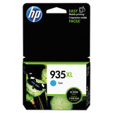 HP HP 935XL, (C2P24AN) High-Yield Cyan Original Ink Cartridge (HEWC2P24AN) Each