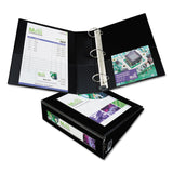 Avery® Framed View Heavy-Duty Binders, 3 Rings, 3" Capacity, 11 x 8.5, Black (AVE68037) Each