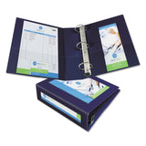 Avery® Framed View Heavy-Duty Binders, 3 Rings, 3" Capacity, 11 x 8.5, Navy Blue (AVE68038) Each