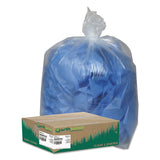 Earthsense® Commercial Linear Low Density Clear Recycled Can Liners, 45 gal, 1.5 mil, 40" x 46", Clear, 10 Bags/Roll, 10 Rolls/Carton (WBIRNW4615C) Carton of 100