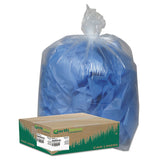 Earthsense® Commercial Linear Low Density Clear Recycled Can Liners, 33 gal, 1.25 mil, 33" x 39", Clear, 10 Bags/Roll, 10 Rolls/Carton (WBIRNW4015C) Case of 100