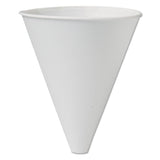 SOLO® Bare Eco-Forward Treated Paper Funnel Cups, 10 oz, White, 250/Bag, 4 Bags/Carton (SCC10BFC) Case of 1000