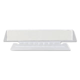 Smead™ Poly Index Tabs and Inserts For Hanging File Folders, 1/3-Cut, White/Clear, 3.5" Wide, 25/Pack (SMD64615) Pack of 25