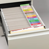 Smead™ Viewables Hanging Folder Tabs and Labels, Complete Bulk Pack Refill, 1/3-Cut, Assorted Colors, 3.5" Wide, 100/Box (SMD64910) Each