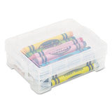 Advantus Super Stacker Crayon Box, Plastic, 4.75 x 3.5 x 1.6, Clear (AVT40311) Each