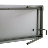 Iceberg Maxx Legroom Wood Folding Table, Rectangular, 72" x 30" x 29.5", Gray/Charcoal (ICE65827) Each