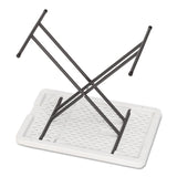 Iceberg IndestrucTable Classic Personal Folding Table, 30" x 20" x 25" to 28", Platinum/Gray (ICE65490) Each