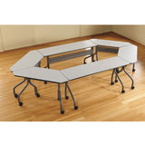 Iceberg OfficeWorks Mobile Training Table, Rectangular, 60" x 18" x 29", Gray/Charcoal (ICE68057) Each