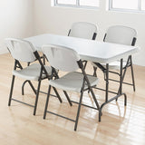 Iceberg IndestrucTable Industrial Folding Table, Rectangular, 60" x 30" x 29", Platinum (ICE65213) Each
