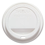 SOLO® Traveler Cappuccino Style Dome Lid, Polystyrene, Fits 10 oz to 24 oz Hot Cups, White, 100/Pack, 10 Packs/Carton (SCCTLP316) Case of 1000
