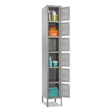 Safco® Box Locker, 12w x 18d x 78h, Two-Tone Gray (SAF5524GR) Each