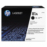HP HP 81A, (CF281A) Black Original LaserJet Toner Cartridge (HEWCF281A) Each