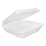 Dart® Foam Hinged Lid Containers, 8 x 8 x 2.25, White, 200/Carton (DCC80HT1R) Case of 200