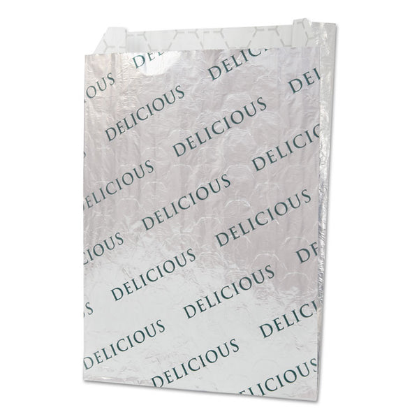 Bagcraft Foil/Paper/Honeycomb Insulated Bag, 2", 8" x 6", White, 1,000/Carton (BGC300519)